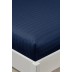 Varol %100 Pamuk Saten Stripe Tek Kişilik Lastikli Çarşaf Takımı – 30 cm – 1 Yastık Kılıfı – 120x200cm - LACİVERT