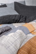 Cotton Box Modern Çift Kişilik Nevresim Takımı Giorno Gri görseli 3