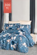 Varol Royal Saten 300TC Nevresim Takımı (Çift Nevresimli) Family Size  - LARİSSA görseli 2