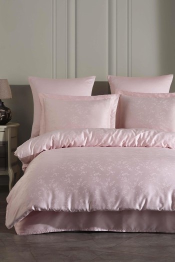 Varol Liyosel Jakar Nevresim Takımı Çift Kişilik - Eva Pudra