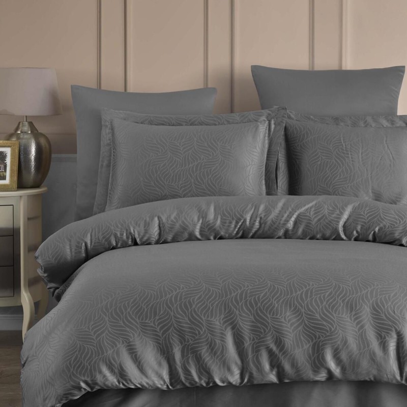 Varol Liyosel Jakar Nevresim Takımı Çift Kişilik - Lienzo Antrasit