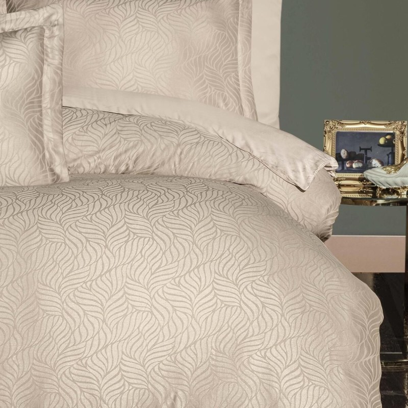 Varol Liyosel Jakar Nevresim Takımı Çift Kişilik - Lienzo Cappuccino Varol Liyosel Jakar Nevresim Takımı Çift Kişilik - Lienzo Cappuccino