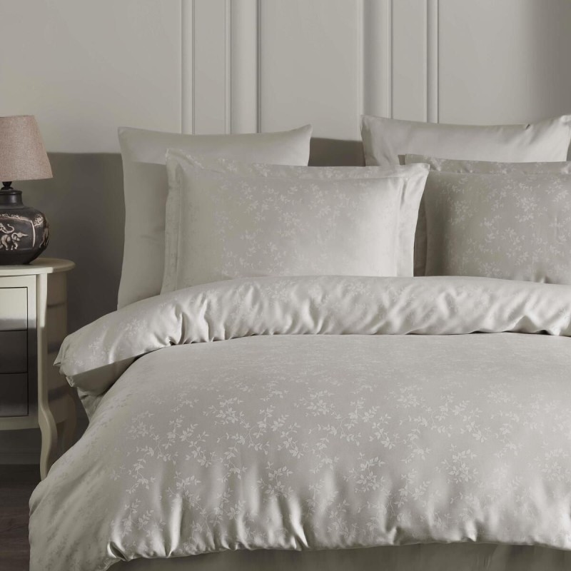 Varol Liyosel Jakar Nevresim Takımı Çift Kişilik - Lienzo Taş