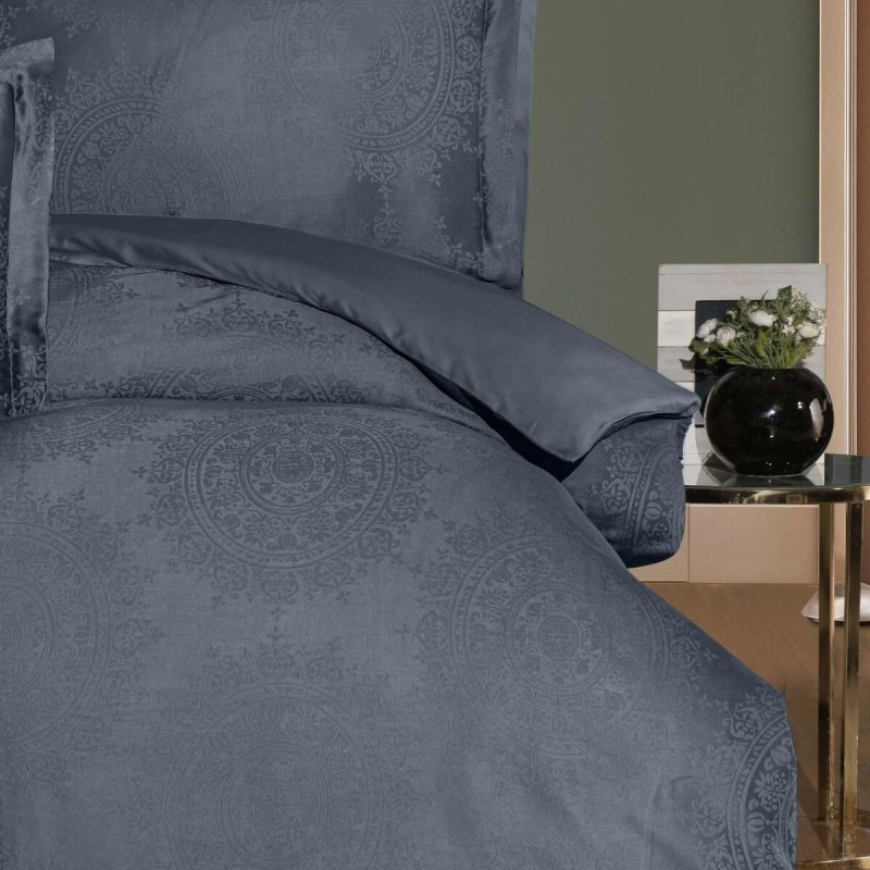 Varol Liyosel Jakar Nevresim Takımı Çift Kişilik - Nothingham Antrasit Varol Liyosel Jakar Nevresim Takımı Çift Kişilik - Nothingham Antrasit