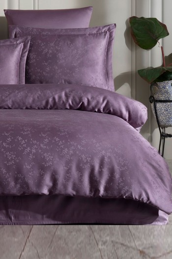 Varol Liyosel Jakar Nevresim Takımı King Size (Battal Boy) - Eva Mürdüm