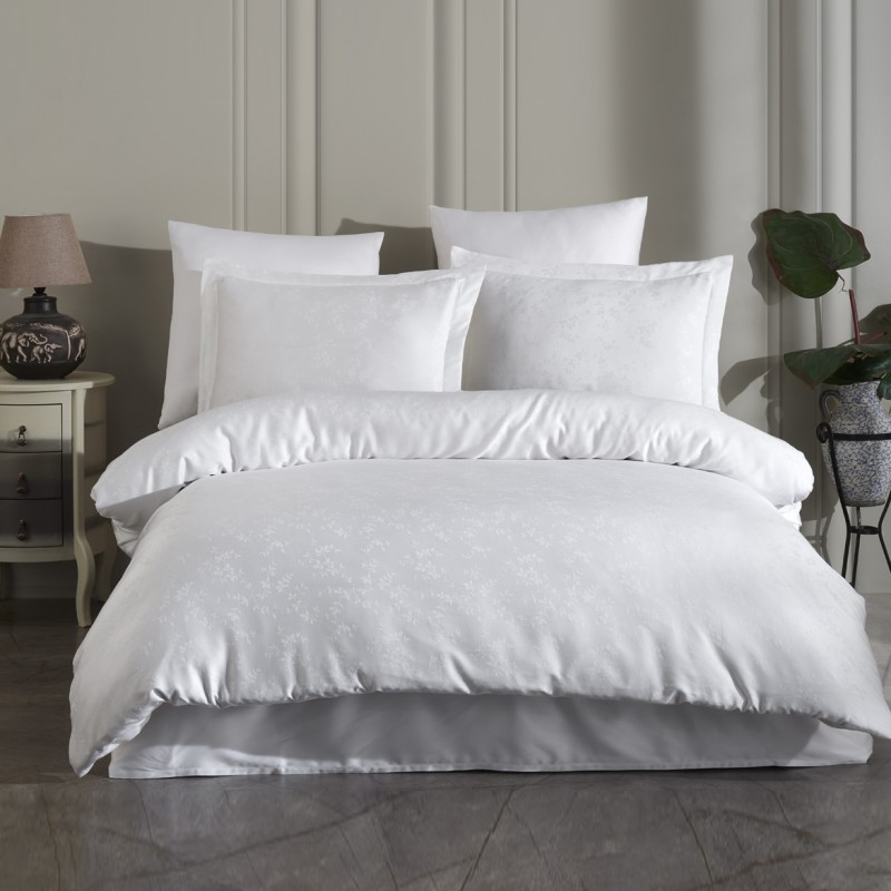 Varol Liyosel Jakar Nevresim Takımı Tek Kişilik - Eva Beyaz Varol Liyosel Jakar Nevresim Takımı Tek Kişilik - Eva Beyaz