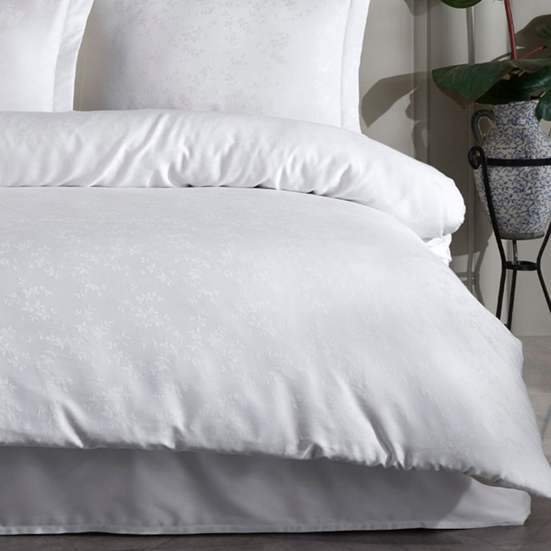 Varol Liyosel Jakar Nevresim Takımı Tek Kişilik - Eva Beyaz Varol Liyosel Jakar Nevresim Takımı Tek Kişilik - Eva Beyaz