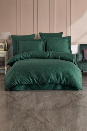 Varol Liyosel Jakar Nevresim Takımı Tek Kişilik - Lienzo Yeşil