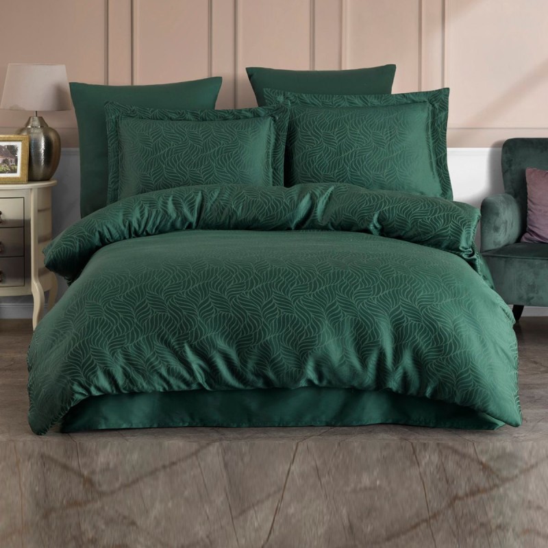 Varol Liyosel Jakar Nevresim Takımı Tek Kişilik - Lienzo Yeşil Varol Liyosel Jakar Nevresim Takımı Tek Kişilik - Lienzo Yeşil