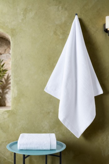 Varol Lord Serisi 2’li Microcotton Havlu Seti – 50x90 & 80x150 cm, 500 gsm - BEYAZ-STANDART