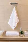 Varol Love Serisi Nakışlı Micro Cotton Banyo Havlu Seti görseli 5