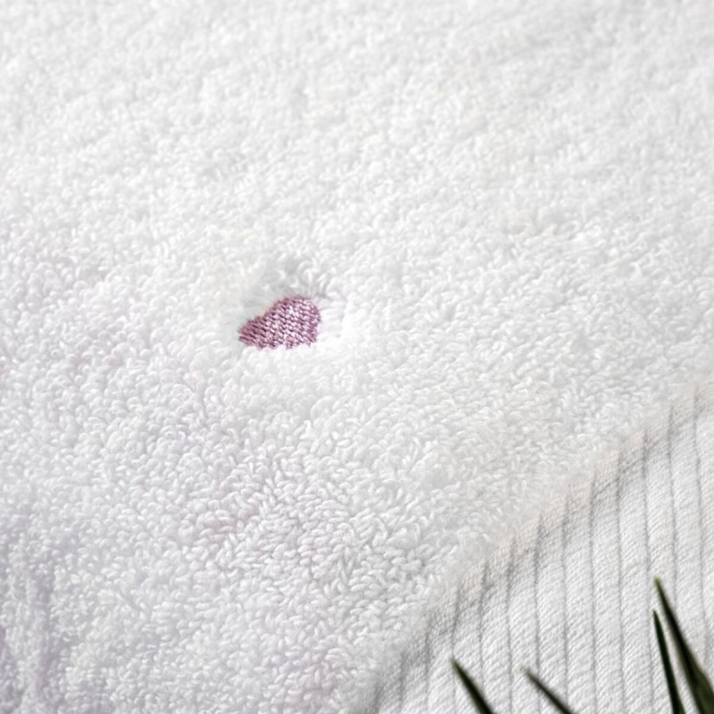Varol Love Serisi Nakışlı Micro Cotton Banyo Havlu Seti
