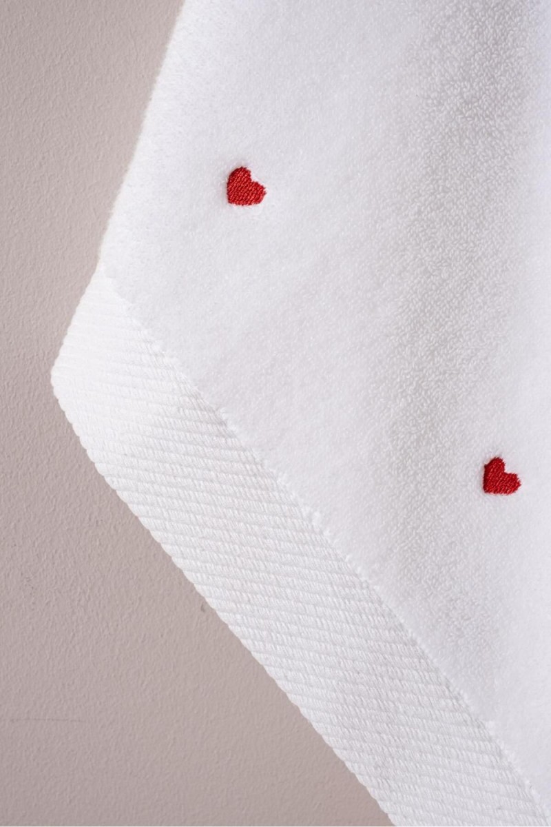 Varol Love Serisi Nakışlı Micro Cotton Banyo Havlu Seti detay görseli