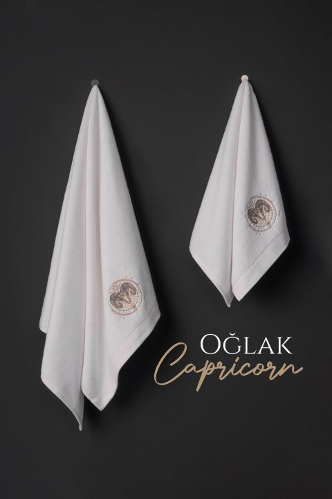 Varol Lüks Microcotton Burç Nakışlı Havlu Seti – Yumuşak & Dayanıklı OĞLAK