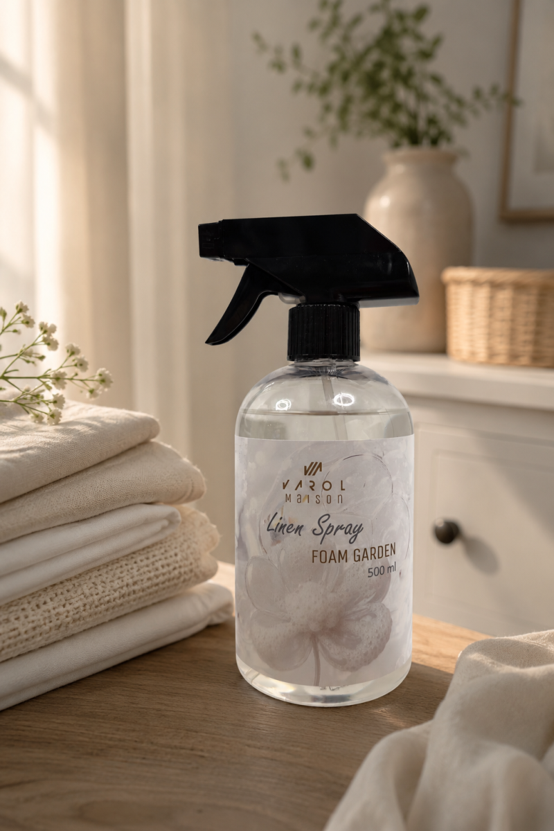 Varol Maison Foam Garden (Beyaz Sabun) Çamaşır ve Kumaş Spreyi 500 ml detay görseli