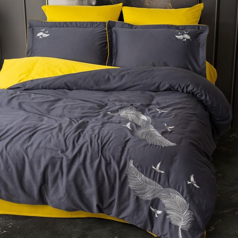 Varol Nakışlı Pamuk Saten Çift Kişilik Nevresim Takımı Varol Nakışlı Pamuk Saten Çift Kişilik Nevresim Takımı