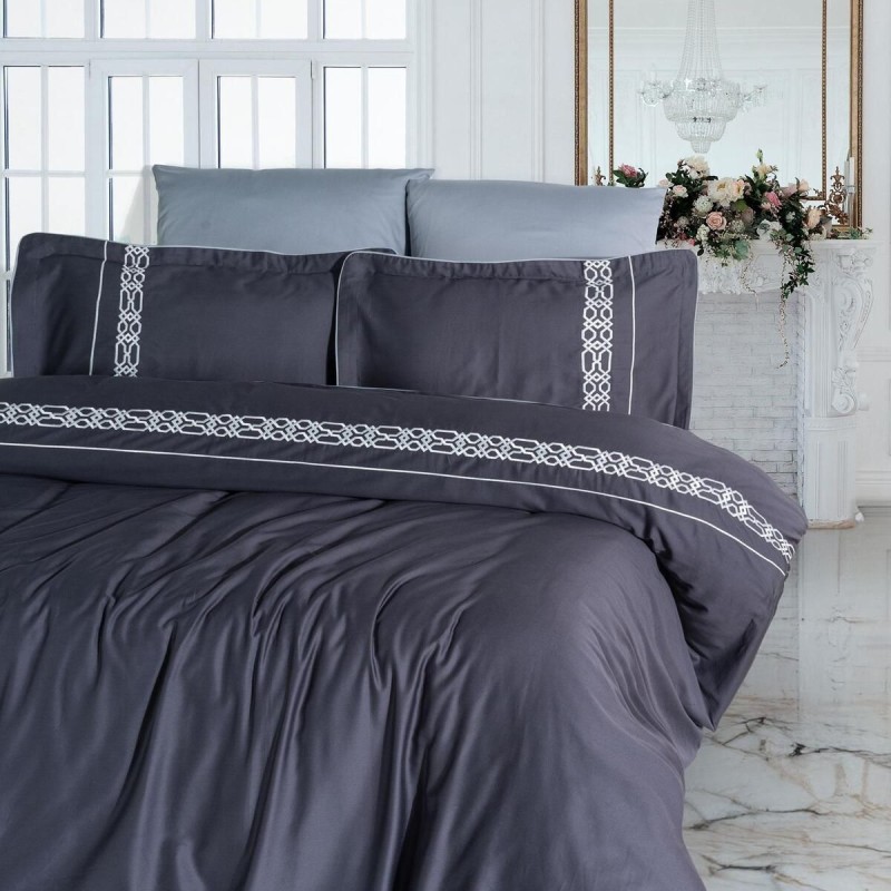 Varol Nakışlı Pamuk Saten Çift Kişilik Nevresim Takımı Varol Nakışlı Pamuk Saten Çift Kişilik Nevresim Takımı