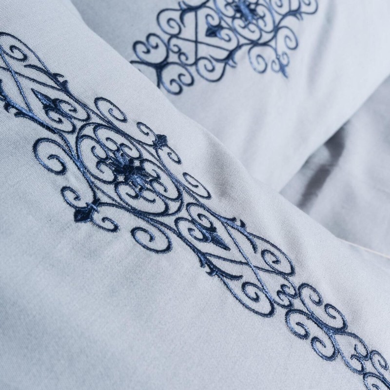 Varol Nakışlı Pamuk Saten Çift Kişilik Nevresim Takımı Varol Nakışlı Pamuk Saten Çift Kişilik Nevresim Takımı