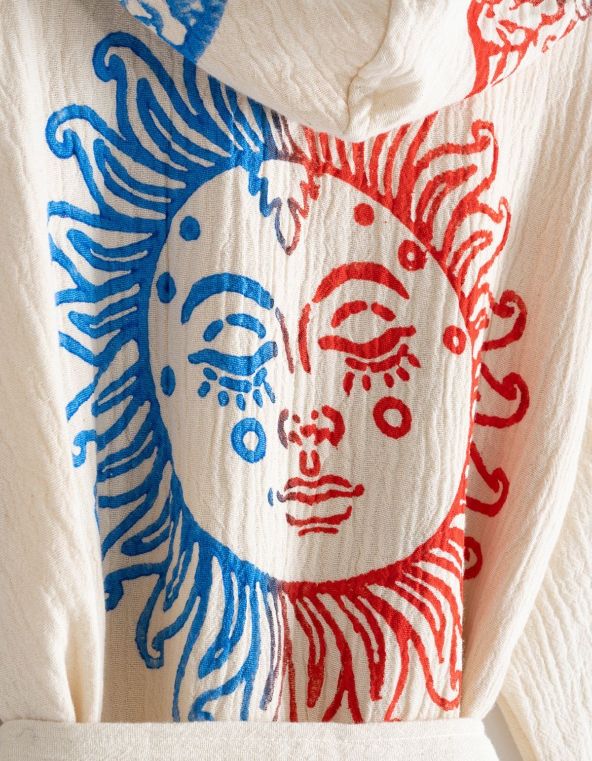 Varol Organik %100 Pamuk Kapşonlu Sabahlık Bornoz Plaj Elbisesi - Dualis