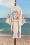 Varol Organik %100 Pamuk Kimono Yaka Sabahlık Bornoz - Dualis görseli 4