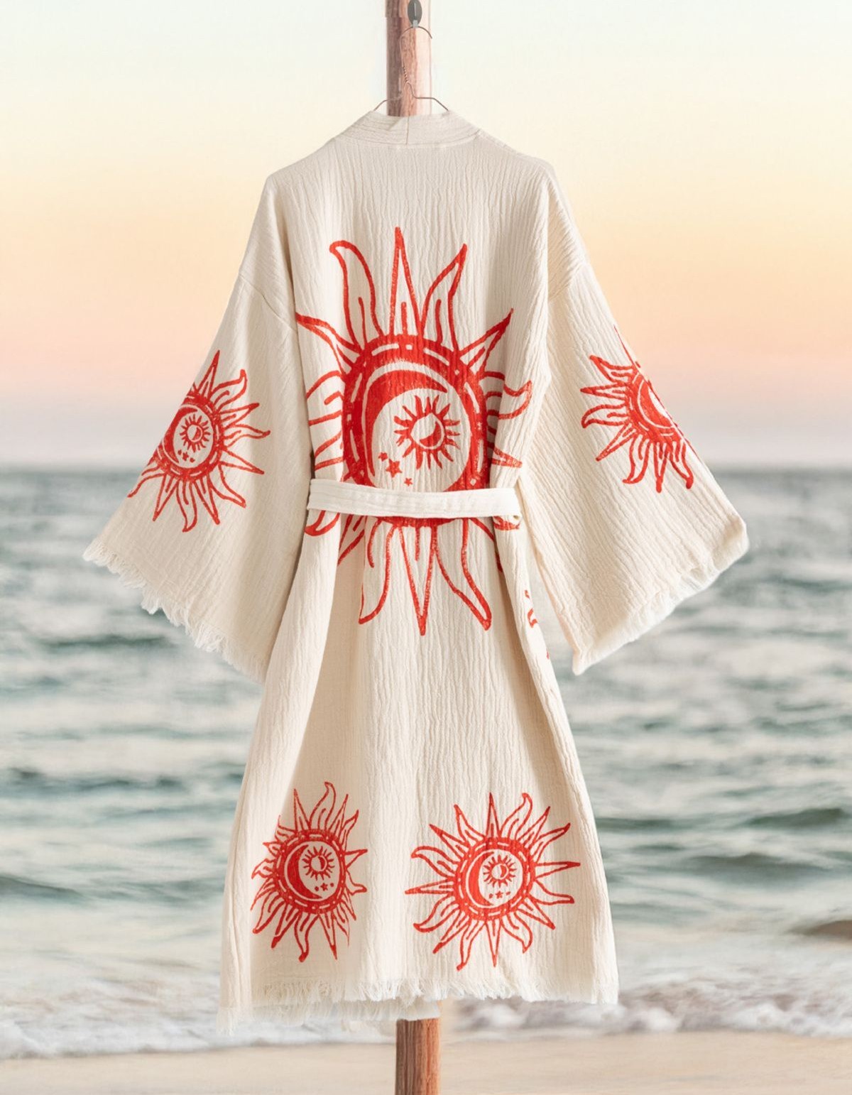 Varol Organik %100 Pamuk Kimono Yaka Sabahlık Bornoz - Heliona v1 Varol Organik %100 Pamuk Kimono Yaka Sabahlık Bornoz - Heliona v1