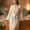 Varol Organik %100 Pamuk Kimono Yaka Sabahlık Bornoz - Solyra