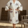 Varol Organik %100 Pamuk Kimono Yaka Sabahlık Bornoz - Göz