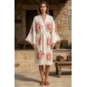 Varol Organik %100 Pamuk Kimono Yaka Sabahlık Bornoz - Heliona v1
