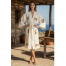 Varol Organik %100 Pamuk Kimono Yaka Sabahlık Bornoz - Leopar
