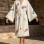 Varol Organik %100 Pamuk Kimono Yaka Sabahlık Bornoz - Nomada