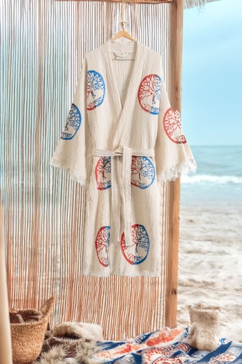 Varol Organik %100 Pamuk Kimono Yaka Sabalık Bornoz - Dualis Varol Organik %100 Pamuk Kimono Yaka Sabalık Bornoz - Dualis