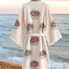 Varol Organik %100 Pamuk Kimono Yaka Sabalık Bornoz - Göz