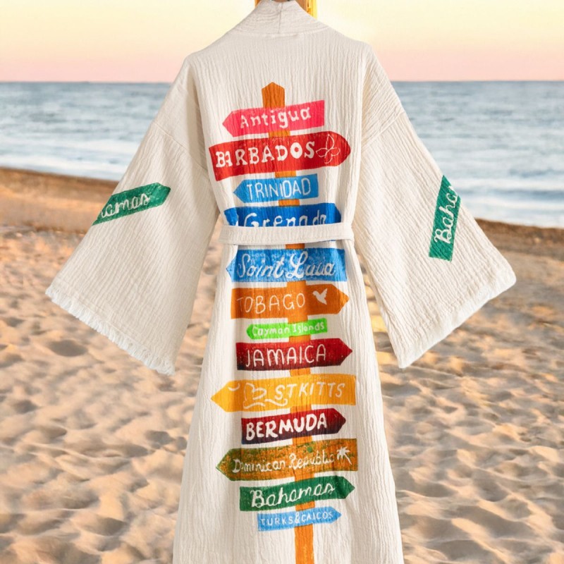 Varol Organik %100 Pamuk Kimono Yaka Sabalık Bornoz - Nomada Varol Organik %100 Pamuk Kimono Yaka Sabalık Bornoz - Nomada