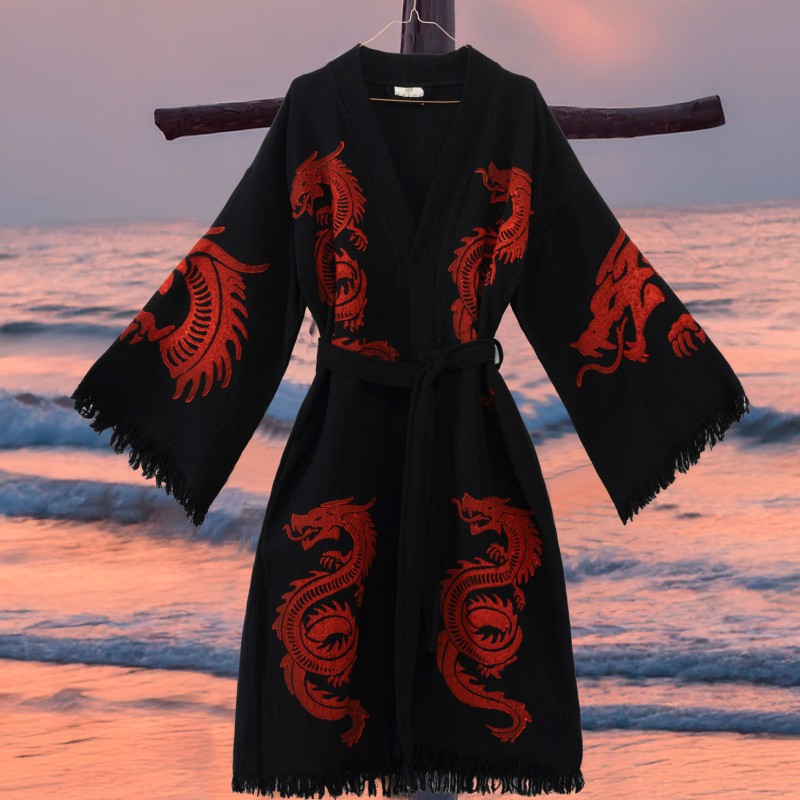 Varol Organik %100 Pamuk Kimono Yaka Sabalık Bornoz - Viserion Varol Organik %100 Pamuk Kimono Yaka Sabalık Bornoz - Viserion