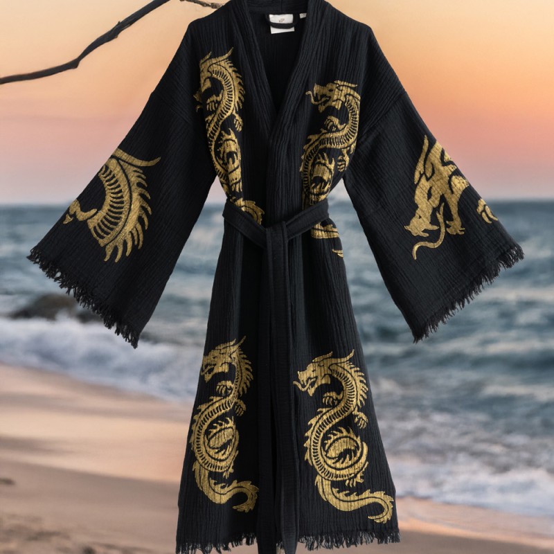 Varol Organik %100 Pamuk Kimono Yaka Sabalık Bornoz - Viserion Varol Organik %100 Pamuk Kimono Yaka Sabalık Bornoz - Viserion