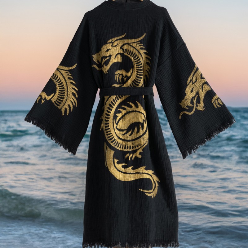 Varol Organik %100 Pamuk Kimono Yaka Sabalık Bornoz - Viserion Varol Organik %100 Pamuk Kimono Yaka Sabalık Bornoz - Viserion