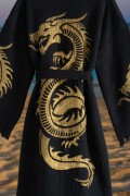 Varol Organik %100 Pamuk Kimono Yaka Sabahlık Bornoz - Viserion görseli 8