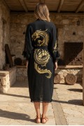 Varol Organik %100 Pamuk Kimono Yaka Sabahlık Bornoz - Viserion görseli 7