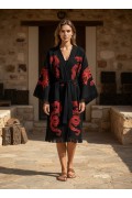 Varol Organik %100 Pamuk Kimono Yaka Sabahlık Bornoz - Viserion