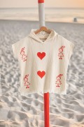 Varol Organik %100 Pamuk Müslin Çocuk Panço - Lovely görseli 2