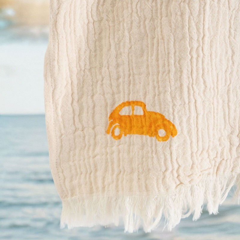 Varol Organik %100 Pamuk Müslin Çocuk Panço - Trafik