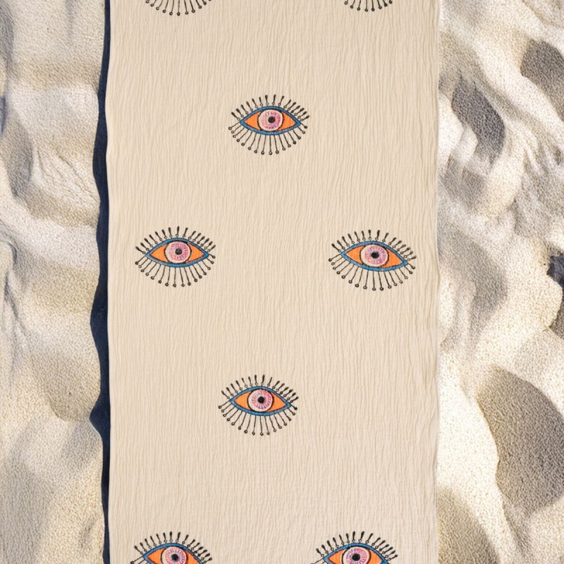 Varol Organik %100 Pamuk Müslin Peştemal - Göz