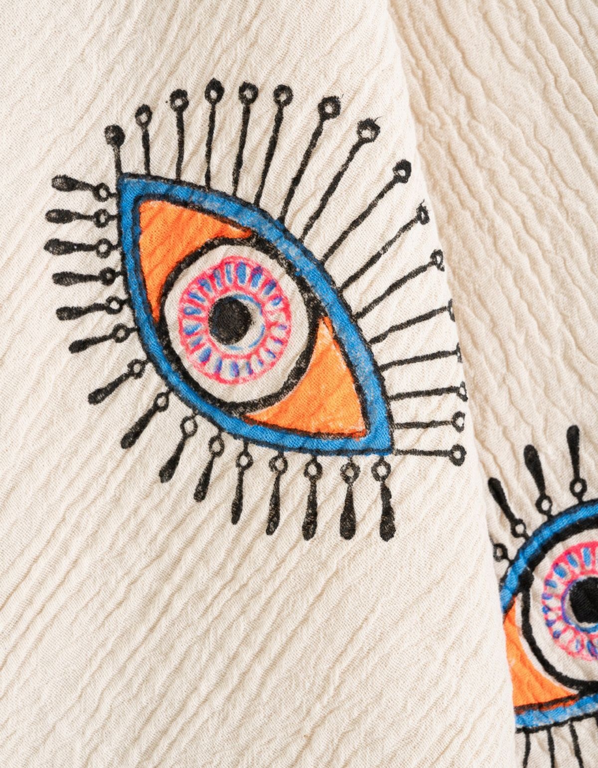 Varol Organik %100 Pamuk Müslin Peştemal - Göz