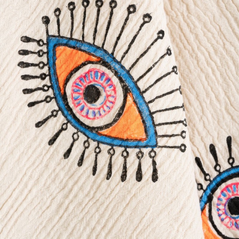 Varol Organik %100 Pamuk Müslin Peştemal - Göz