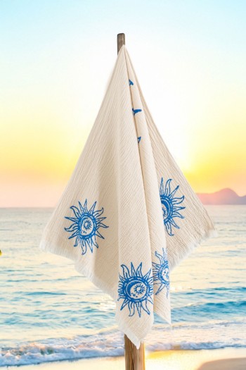 Varol Organik %100 Pamuk Müslin Peştemal - Heliona