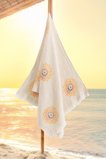 Varol Organik %100 Pamuk Müslin Peştemal - Lemura