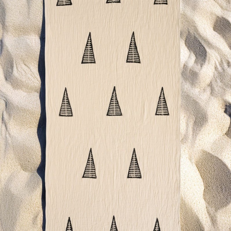 Varol Organik %100 Pamuk Müslin Peştemal - Piramit