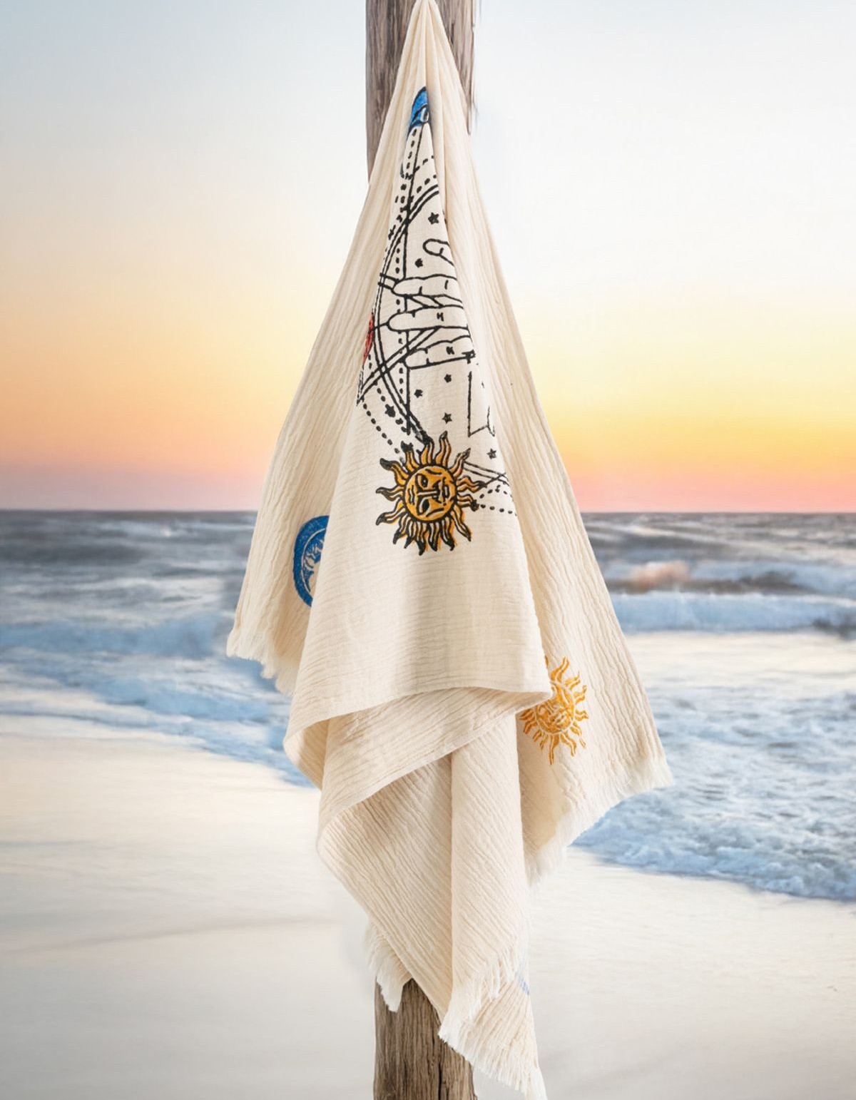 Varol Organik %100 Pamuk Müslin Peştemal - Solyra