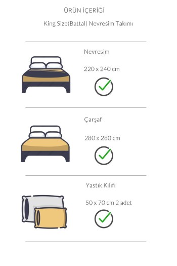 Varol Zeus Serisi Pamuk Saten Battal Boy (King Size) Nevresim Takımı - Beyaz Varol Zeus Serisi Pamuk Saten Battal Boy (King Size) Nevresim Takımı - Beyaz