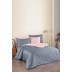Varol Pamuk Saten (Family Size) Nevresim Takımı İNDİGO - İNDİGO